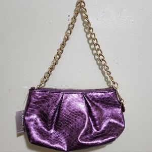 NWT Chico's African Amethyst Mini Clutch Purse